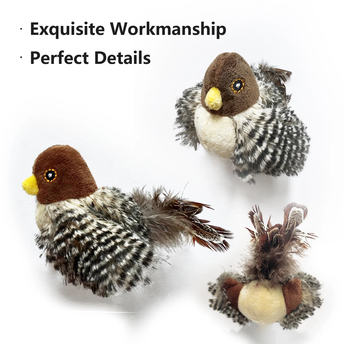Flying Sparrow Cat Toy | Chirping Catnip Bird