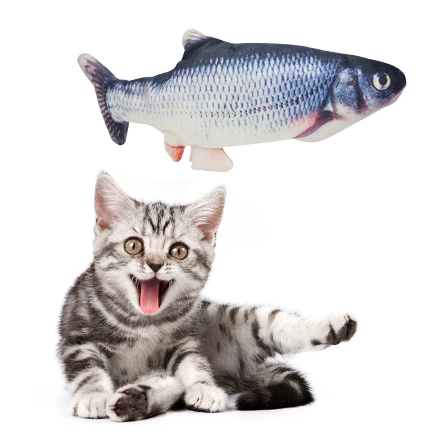 Floppy Fish Cat Toy | USB Rechargeable & Interactive