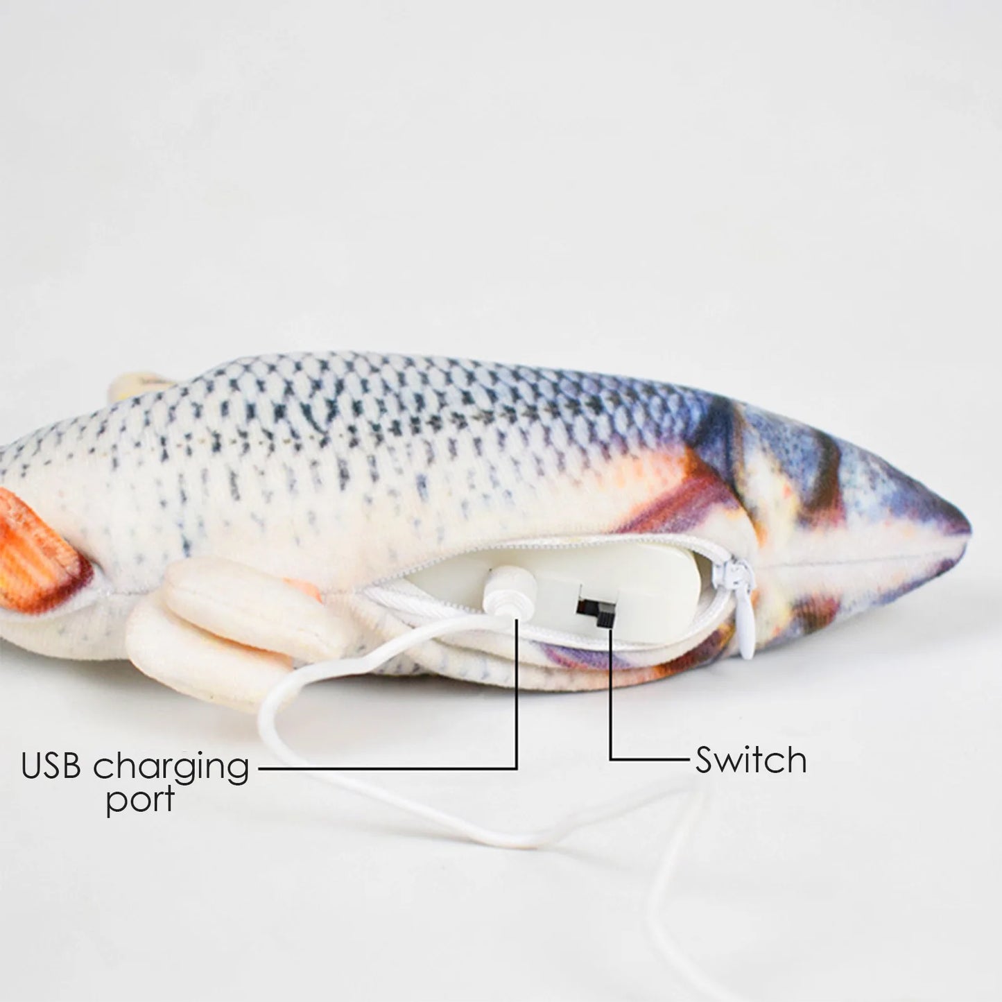 Floppy Fish Cat Toy | USB Rechargeable & Interactive