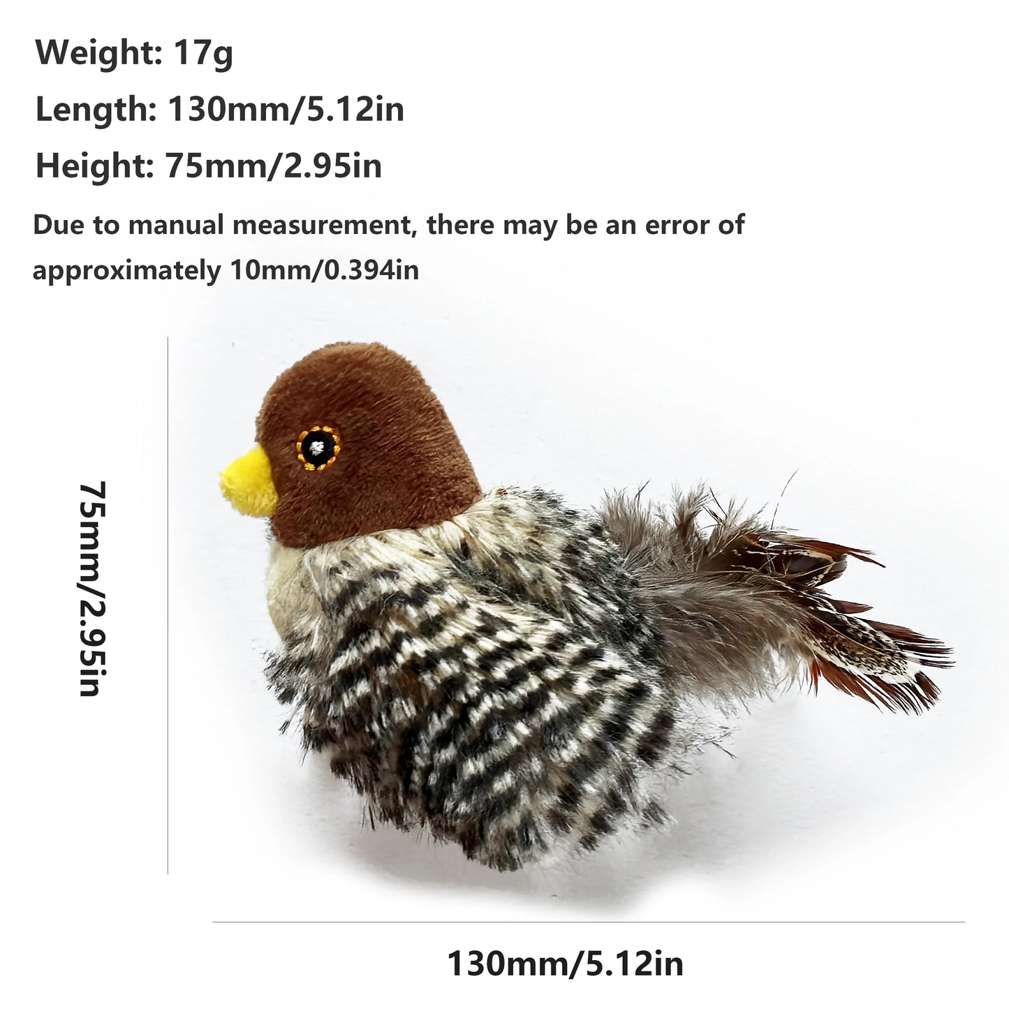 Flying Sparrow Cat Toy | Chirping Catnip Bird