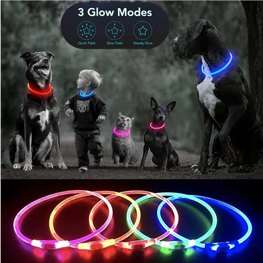 Glow-Up Pet Collar Light | Waterproof & USB Rechargeable